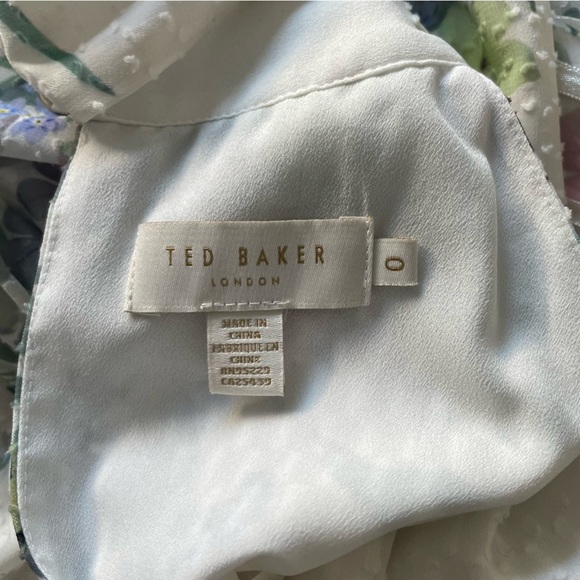 Ted Baker Kahlay Pergola Tiered Midi Dress (Ted Size 0) US size 2 - Picture 3 of 14